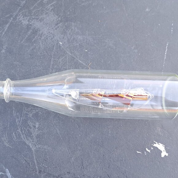 Glass Sailing Ship in Bottle -Mayflower Glass - Picture 3 of 11